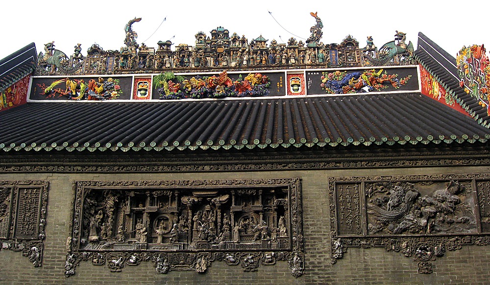 Барельефы Академии Чень в Гуанчжоу