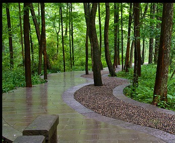 Ущелье Золотой плети в Чжанцзяцзк - массажная дорожка