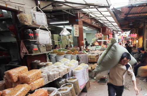 Достопримечательность - рынок Цинпин - Гуанчжоу