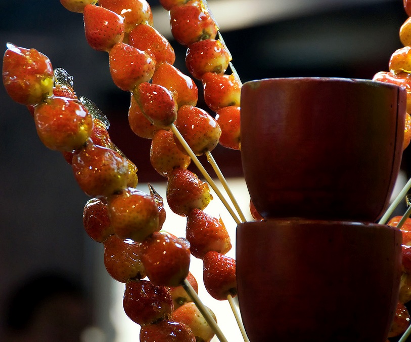 Клубника в карамеле в Гуанчжоу