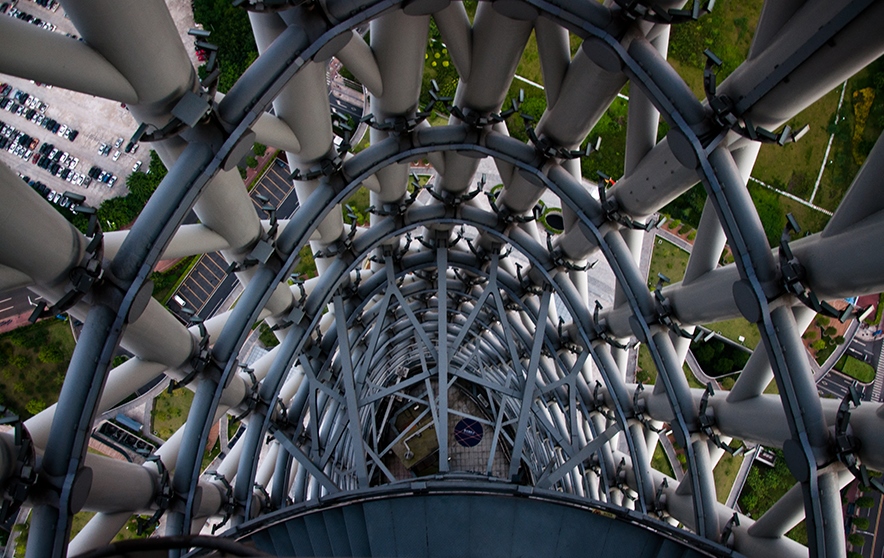 Конструкция телевышки в Гуанчжоу