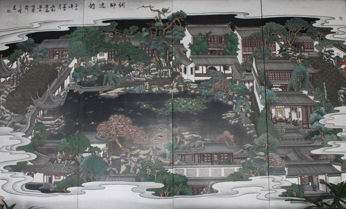 Сад мастера сетей в Сучжоу - карта-схема