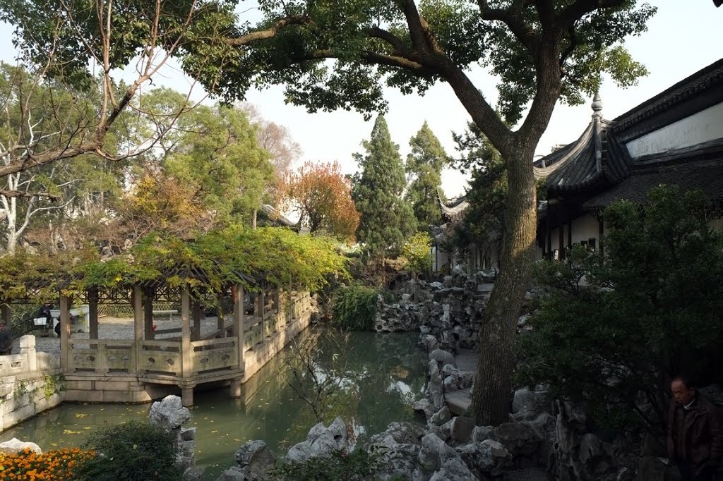 Сад Роща льва в Сучжоу - общий вид