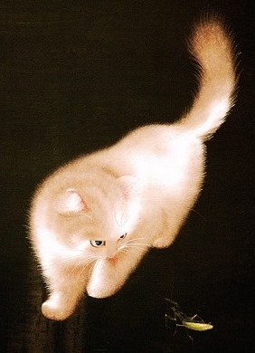 Вышивка Сучжоу cтилем Цзянсу - кот