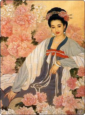 Вышивка стиль Цзянсу в Сучжоу - портрет