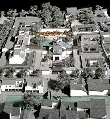 Достопримечательность Сучжоу - городской музей - макет