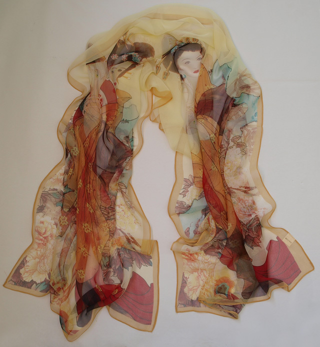 Сучжоу шелковый шарф