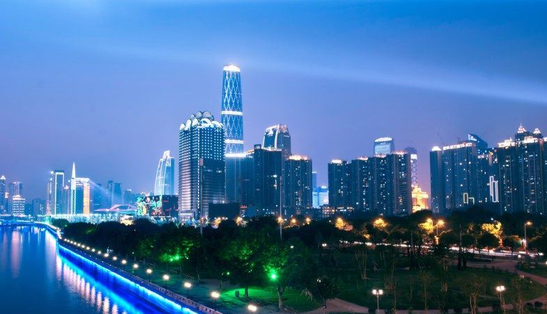 Китай. Набережная города Гуанчжоу