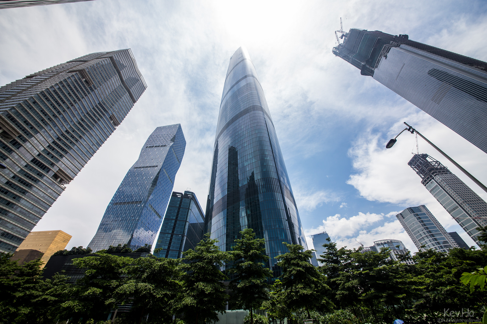 Небоскребы  города Гуанчжоу