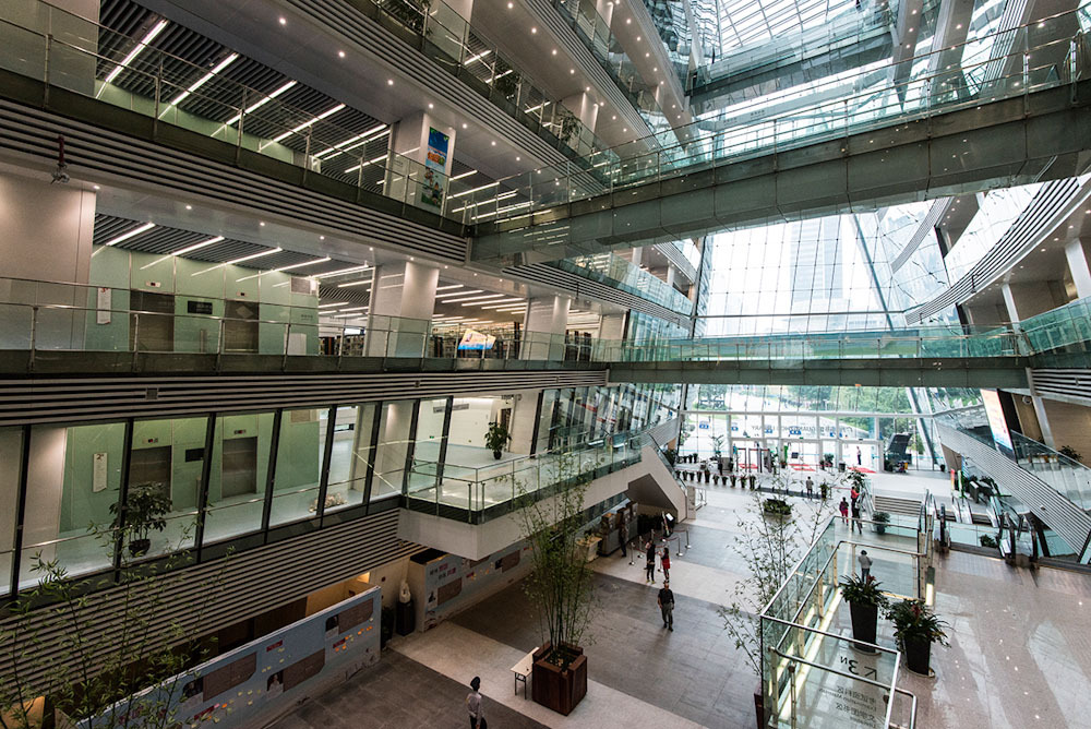 Библиотека в Гуанчжоу - вид сверху